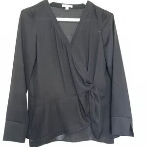 H by Halston (XS) blouse with ruched front